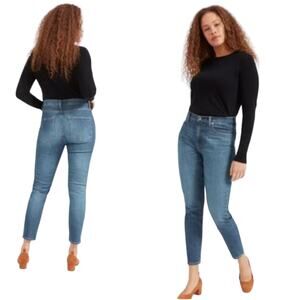 Everlane High Rise Blue Skinny Jeans